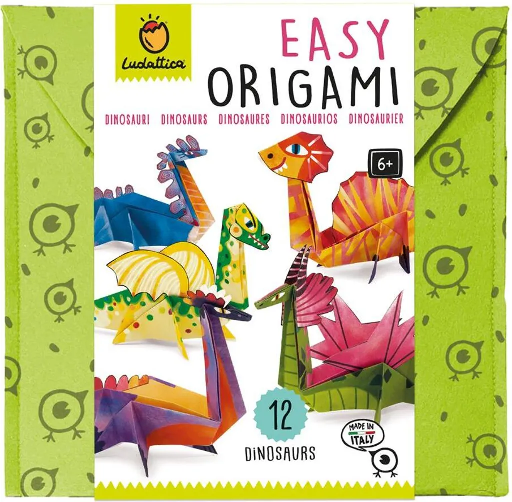 Loisir créatif Origami Dinosaures facile à réaliser avec 24 planches