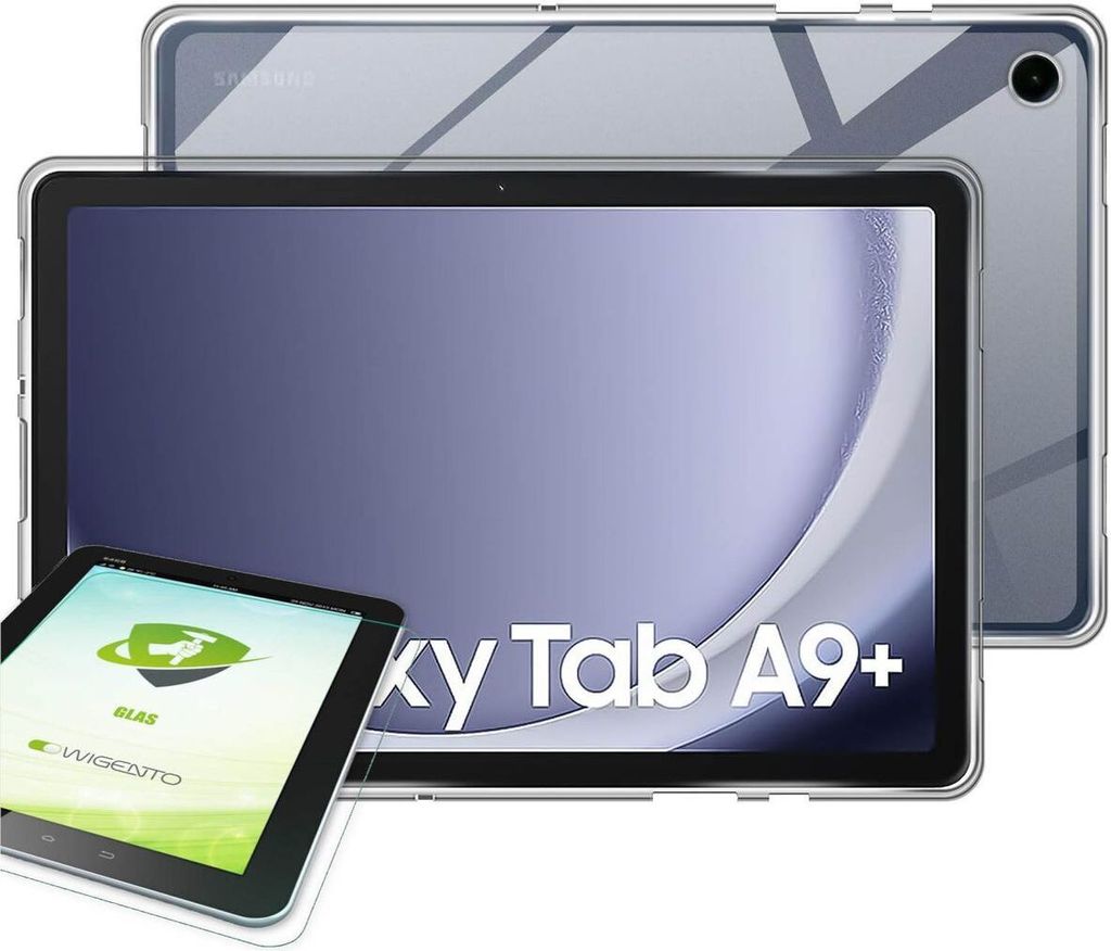 Für Samsung Galaxy Tab A9 Plus Hülle Tablet Hülle Cover Tasche Etuis Cover + H9 Glas
