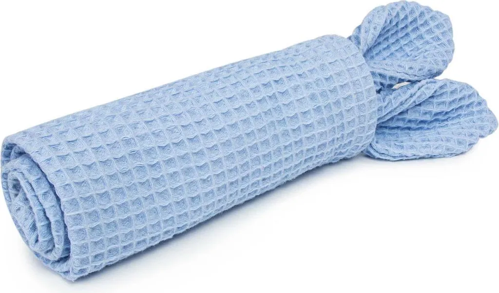 Asciugamano Blu in Cotone Organico - Morbidezza Naturale Ecosostenibile