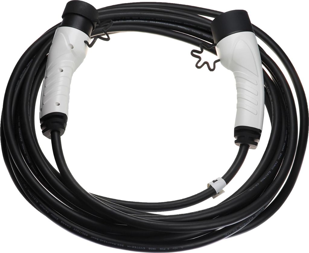 vhbw Ladekabel Typ 2 zu Typ 2 für Elektroauto, 1-phasig, 16 A, 3,5 kW, 10 m