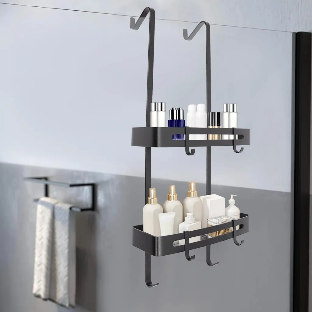 Piatto Doccia Alluminio Bianco con Ventose e Ganci - Anti-Muffa Tipo 1 - 7