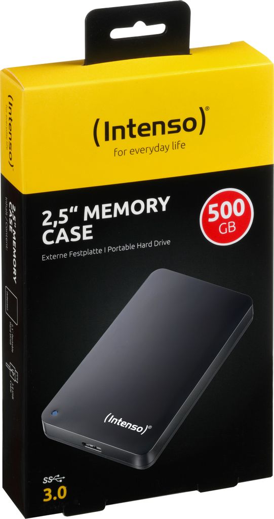 Intenso Memory Case 2.5" USB 3.0 Externe Festplatte 500 GB Produktbild 