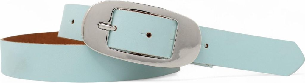 FRONHOFER Damen Ledergürtel mit glänzender Gürtelschnalle 3 cm, echt Leder