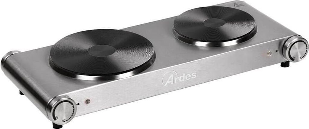 Ardes ARFOEL02 HOBINOX DUO Doppel-Elektroherd aus Stahl