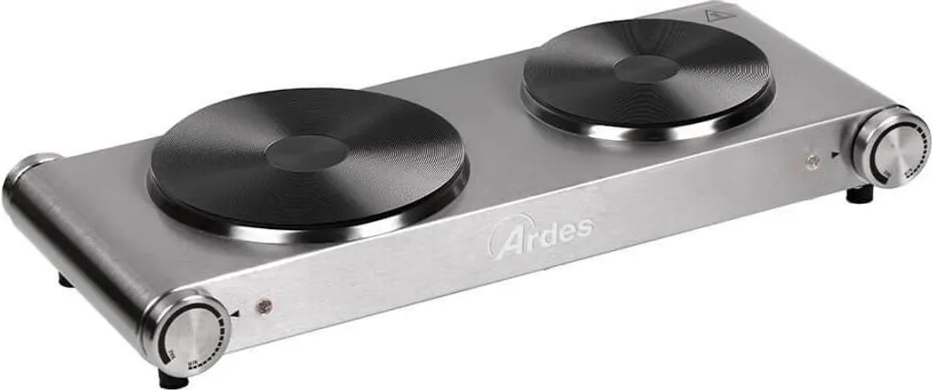 Réchaud électrique double Ardes ARFOEL02 HOBINOX DUO en acier robuste