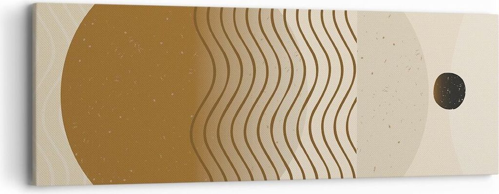 Bild auf Leinwand - Leinwandbild - Einteilig - Abstraktion Geometrie Minimalismus - 90x30cm - Wand Bild - Wanddeko - Wandbilder - Leinwanddruck - B...