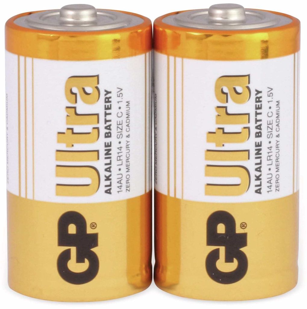 GP Batteries ULTRA ALKALINE BATTERIJ C, Alkali, 1.5 V