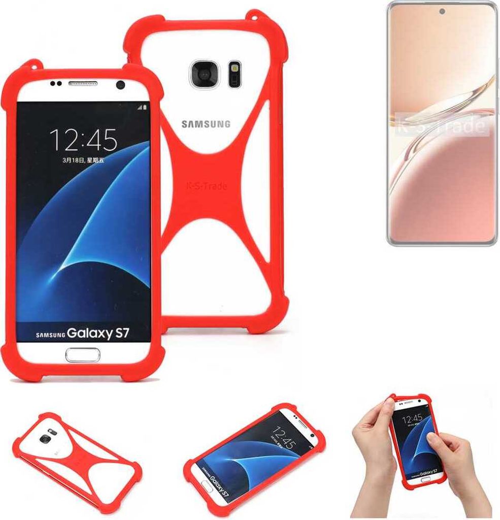 K-S-Trade Handy-Hülle kompatibel mit Oppo A3 Pro CPH2639 Schutz-Hülle Bumper Silikon Schutz Hülle Cover Case Silikoncase Silikonbumper TPU Softcase