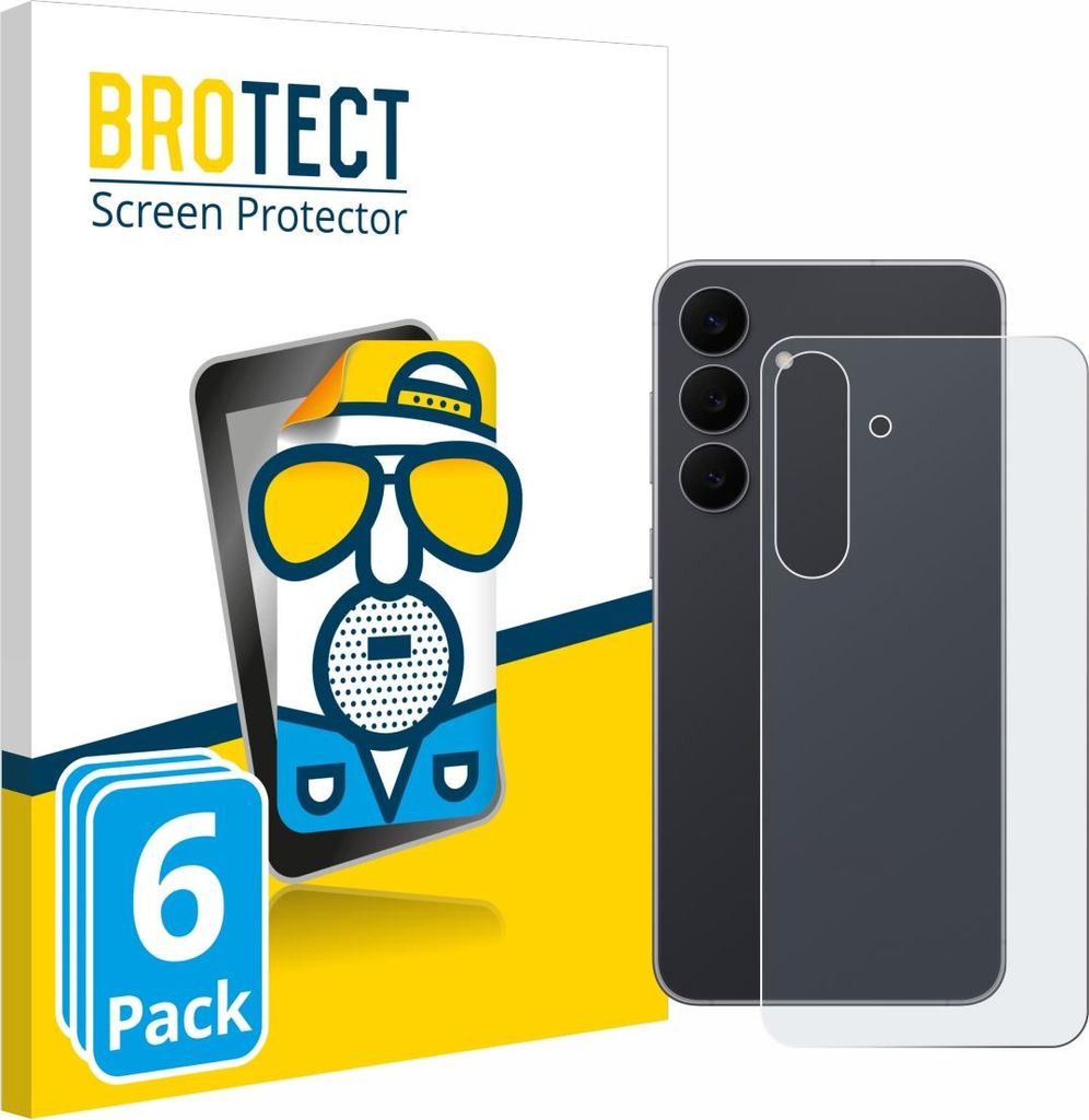 6x BROTECT Schutzfolie für Samsung Galaxy S25 FE Enterprise Edition (Rückseite) Displayschutz Displayschutzfolie Folie Matt Entspiegelungsfolie