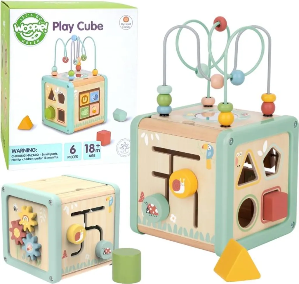 Cube activités bois multifonctions : Stop au désordre, place à l'éveil