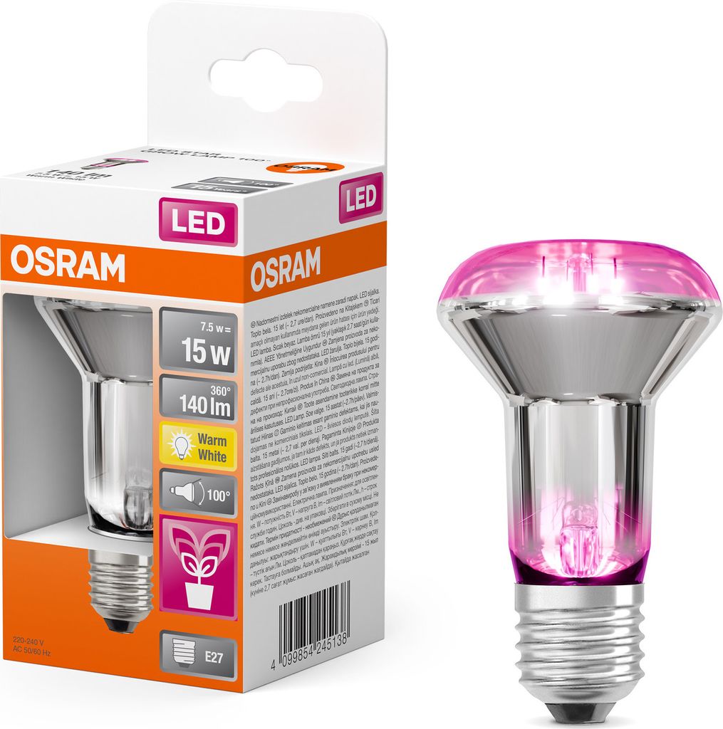 Osram LED Star Grow R63 sklenený reflektor 7,5W = 15W E27 Obrázok produktu 