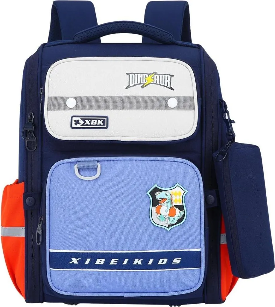 Sac à dos dinosaure 22L Bleu Marine : Grande Capacité et Solidité