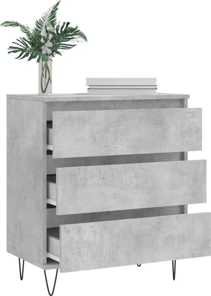 Offerta VidaXL Credenza 60x35x70 Grigio Cemento - Spazio Extra Ora - 5