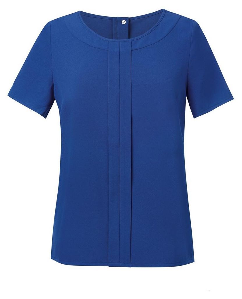 Brook Taverner - "Verona" Bluse für Damen kurzärmlig LT4987 (38 DE) (Königsblau)