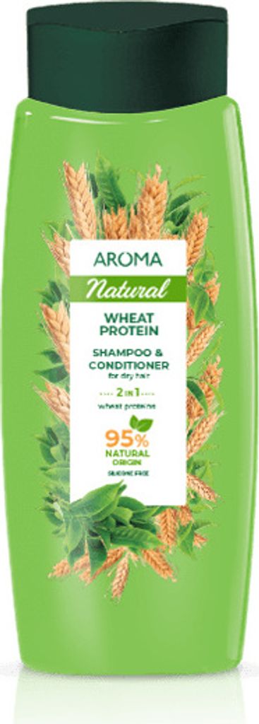 Shampoo und Conditioner 2 in 1 für trockenes Haar Weizenprotein