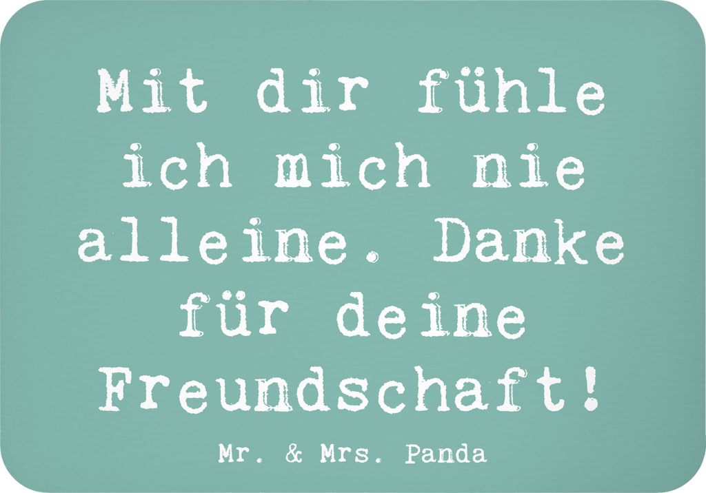 Mr. & Mrs. Panda magnet Spruch Beste Freundin - Meeresbrise - Geschenk, Lächeln, holzmagnet, zettelhalter, Freundschaft, wahre, Unterstützung, K...