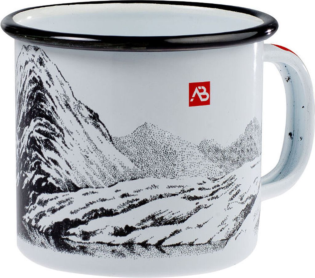 Emaille Tasse mit Bergmotiv 350 ml Produktbild 