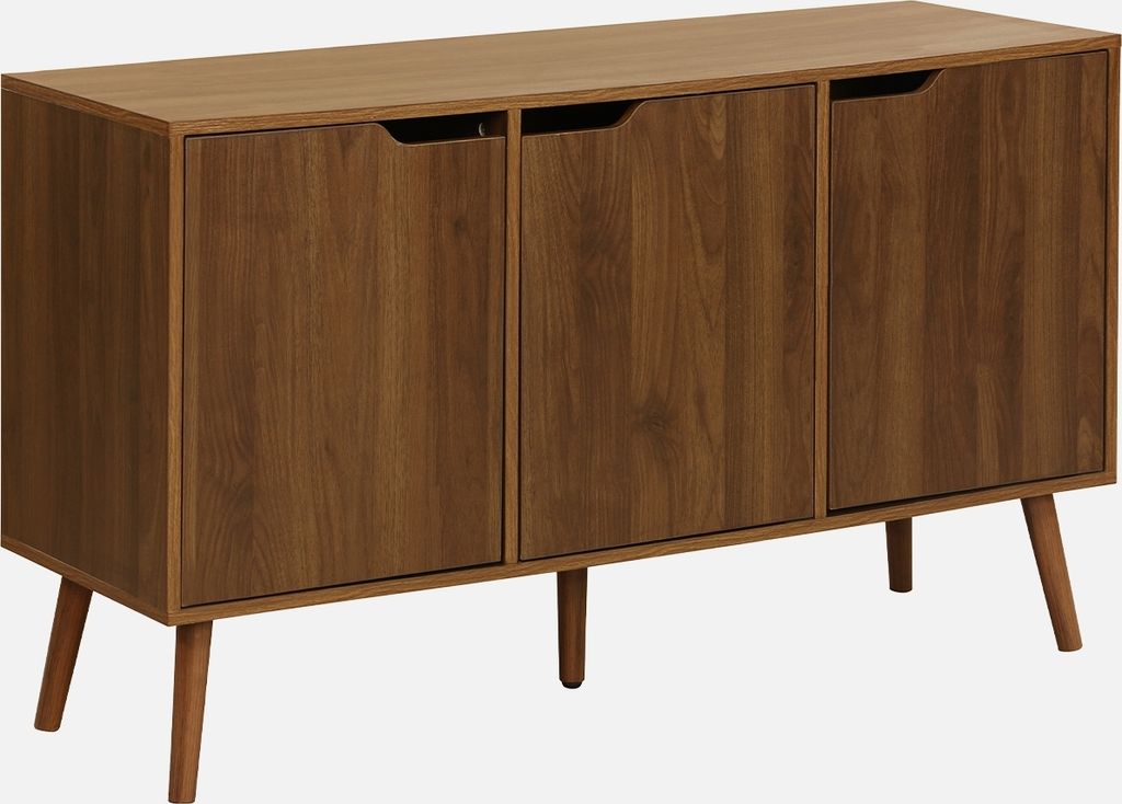 sweeek - Sideboard 3 Türen und 3 Einlegeböden, 120 cm - Produktbild 