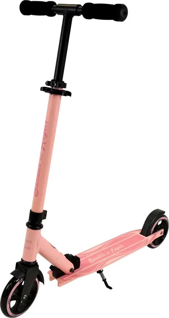 Bandits & Angels Kinderroller Aluminium Streetracer Retro Pink ab 4 Jahren für Mädchen – Kinderroller – Klappbar – Verstellbarer Lenker –...