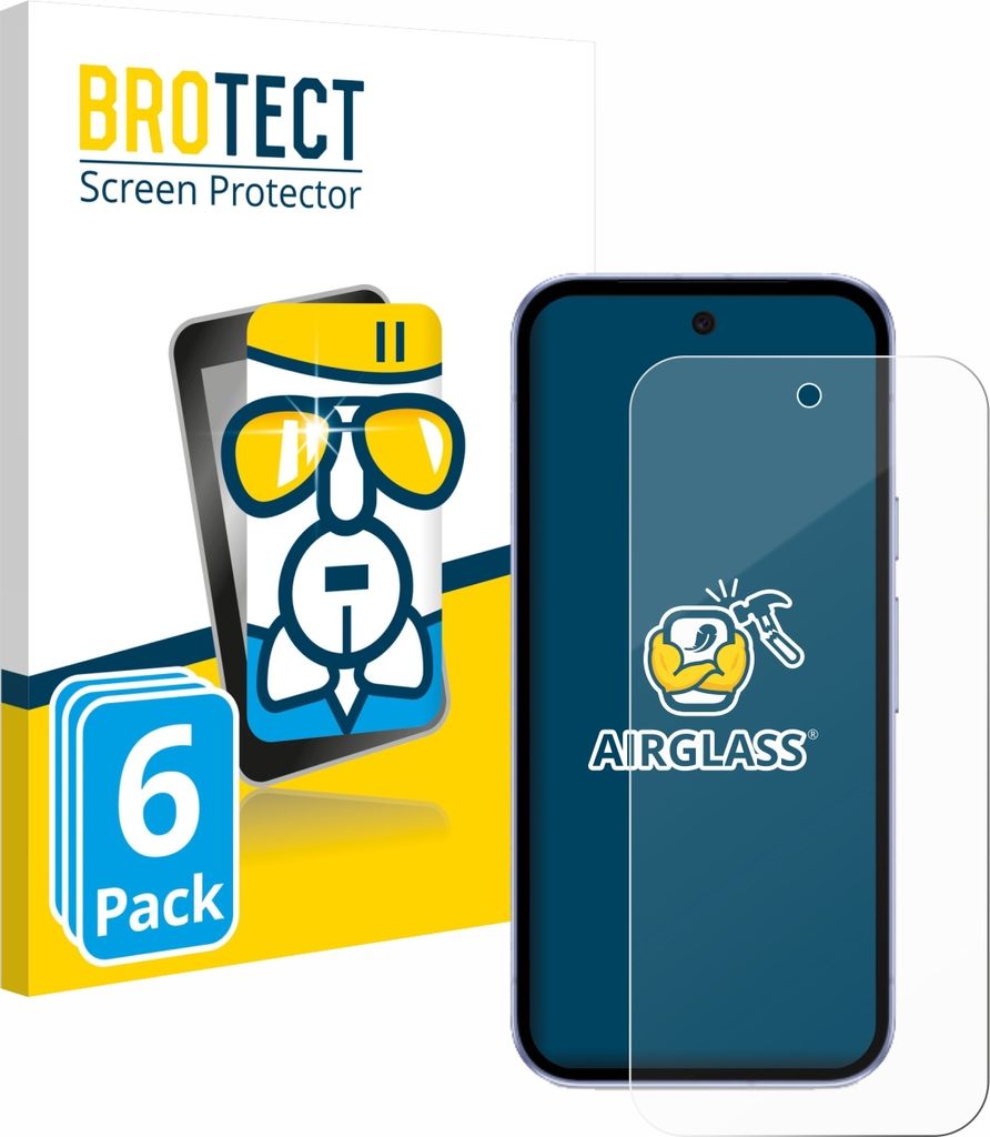 6x BROTECT Schutzglas für Google Pixel 9a Schutzfolie Panzer Folie Glas Display Schutz klar