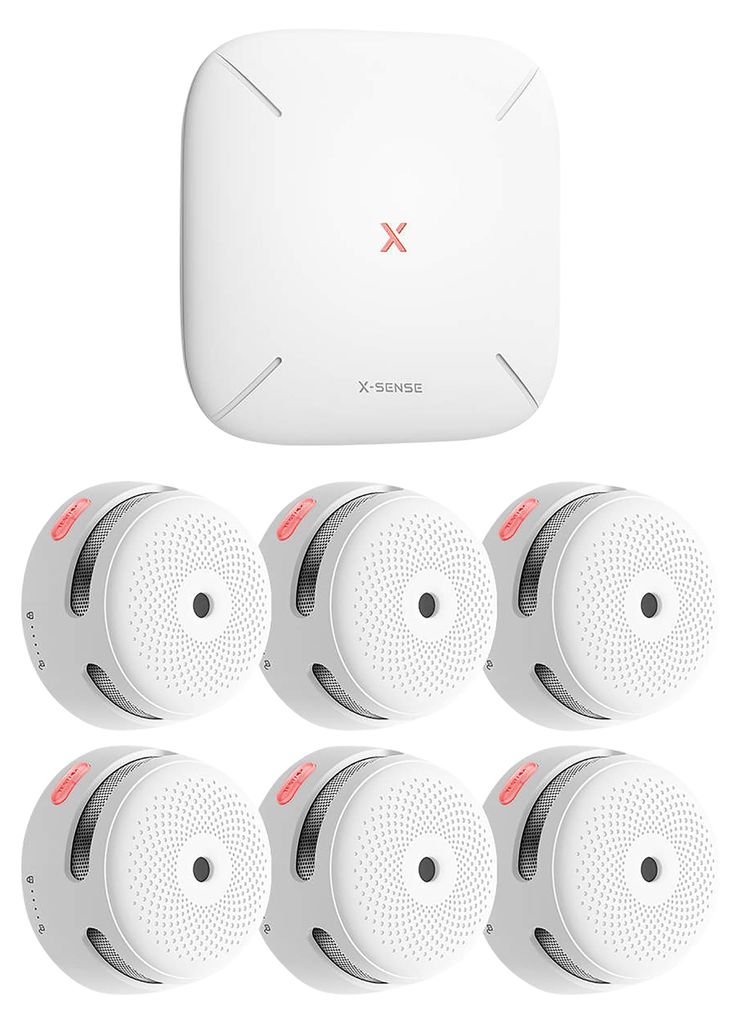 X-SENSE RF-Rauchmelder-Set mit Basisstation, FS61, 6 Stück Produktbild 