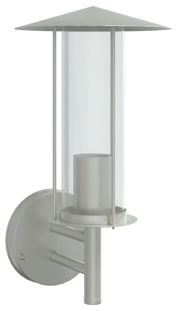 vidaXL Applique da esterno in acciaio inox argento Immagine del prodotto 