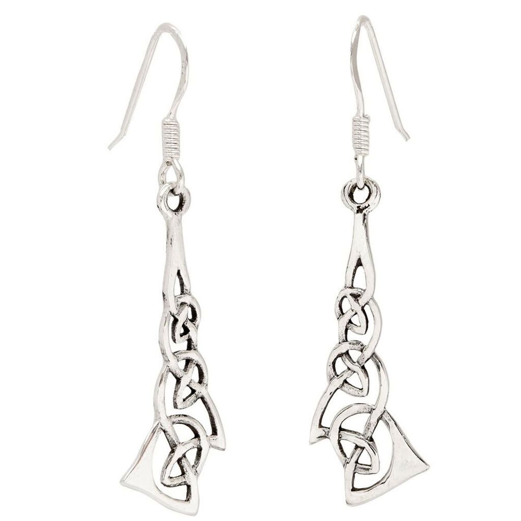 Ohrhänger, Ohrringe Drei Keltische Knoten Schmuck 925er Silber