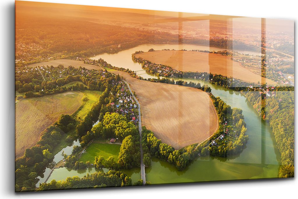 Bilder auf glas - Einteilig - Wanddekoration - Glas Bilder - 120x60 - Tschechisches Tal Pilsen Litice