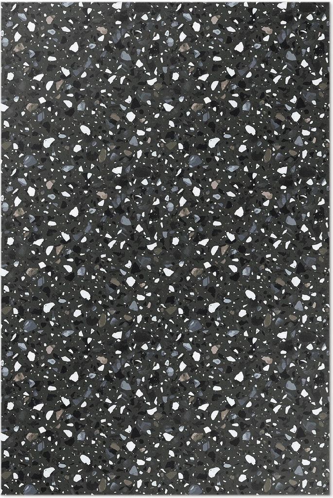 Gres, dunkler dekorativer Stein – Vinylteppich – 150x225 cm – Indoor Teppich – Flur – Pflegeleicht – Modern