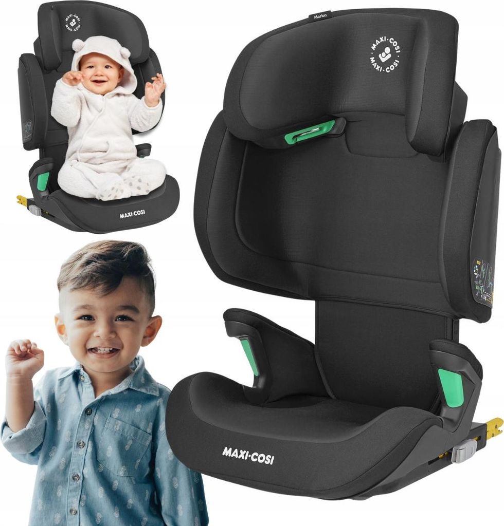 I-Size Autositz 100-150 Cm, Verstellbare Kopfstütze Und Isofix-Rückenlehne
