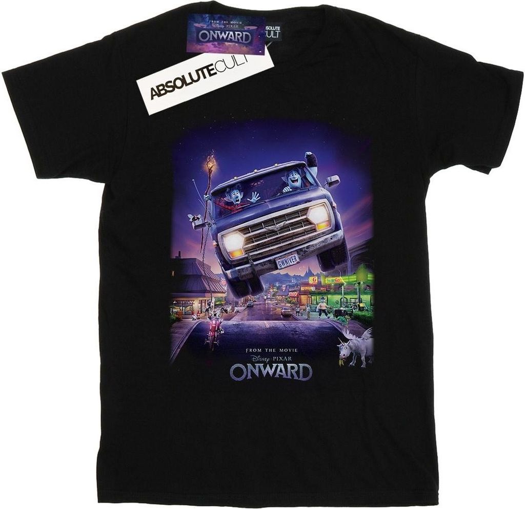Disney - "Onward" T-Shirt für Damen BI42439 (4XL) (Schwarz)