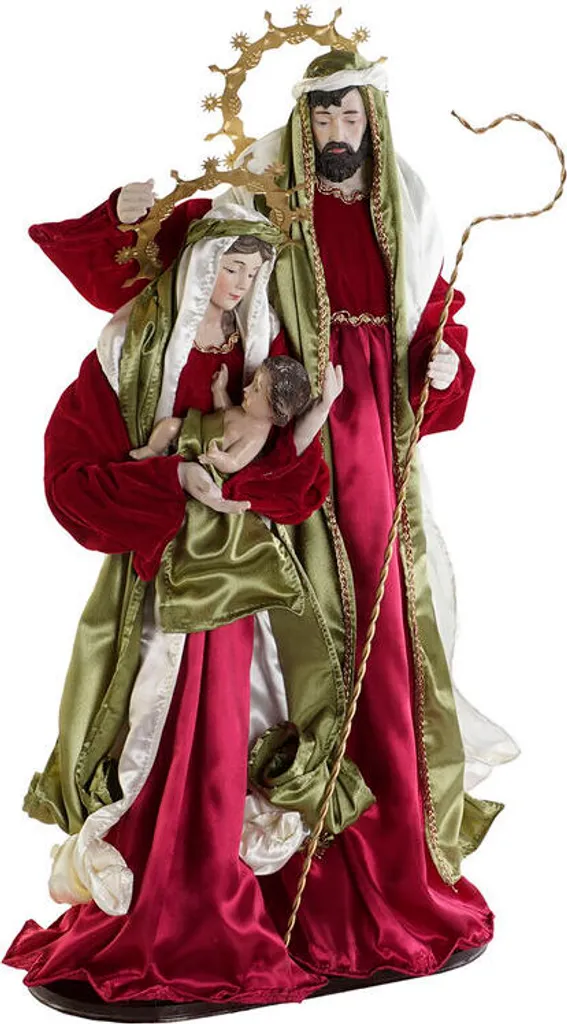 Décorer un Grand Salon avec la Crèche de Noël 90cm DKD Home Decor Lot x4