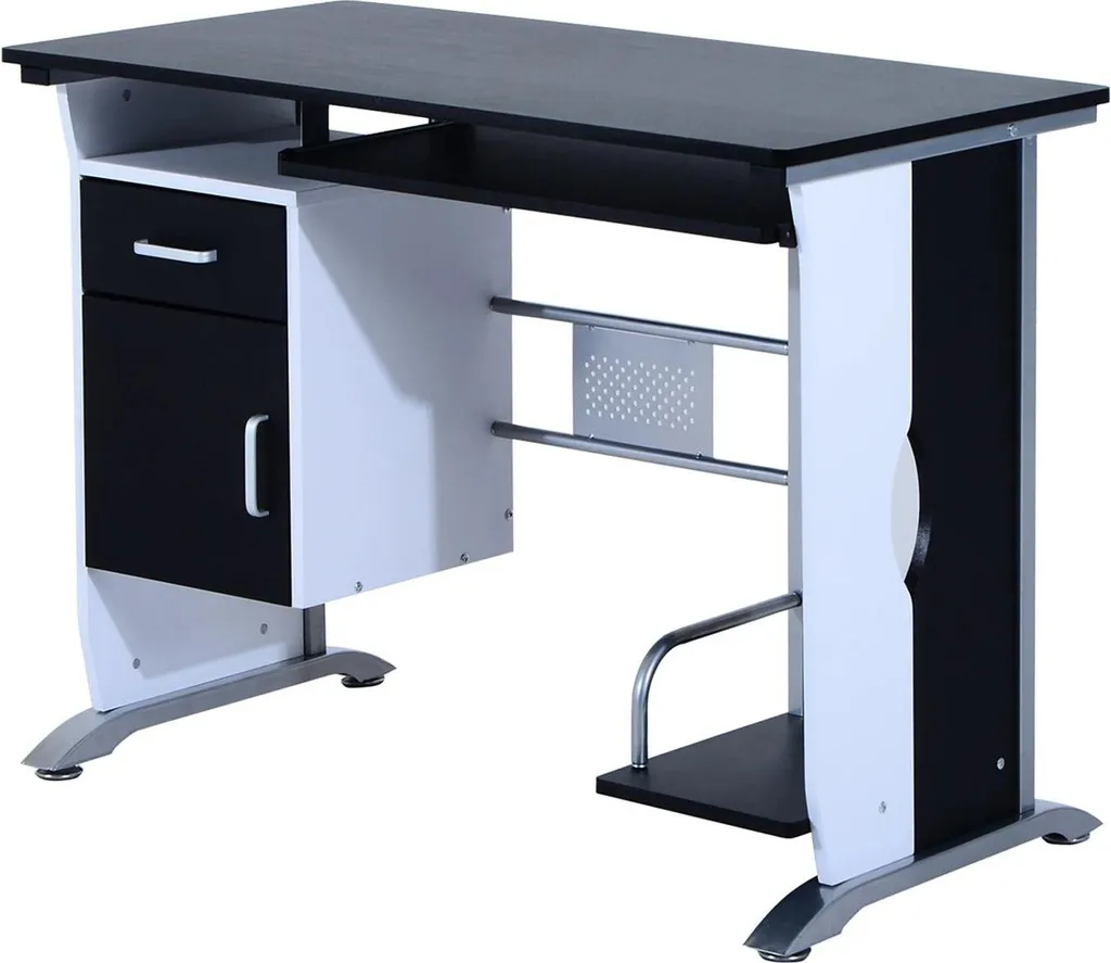 Petit bureau stable pour espace restreint - Table d'ordinateur 100x52 cm