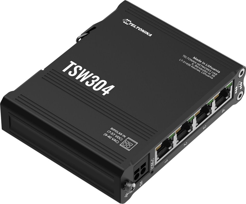 TELTONIKA TSW304 Gigabit Switch DIN Rail Produktbild 