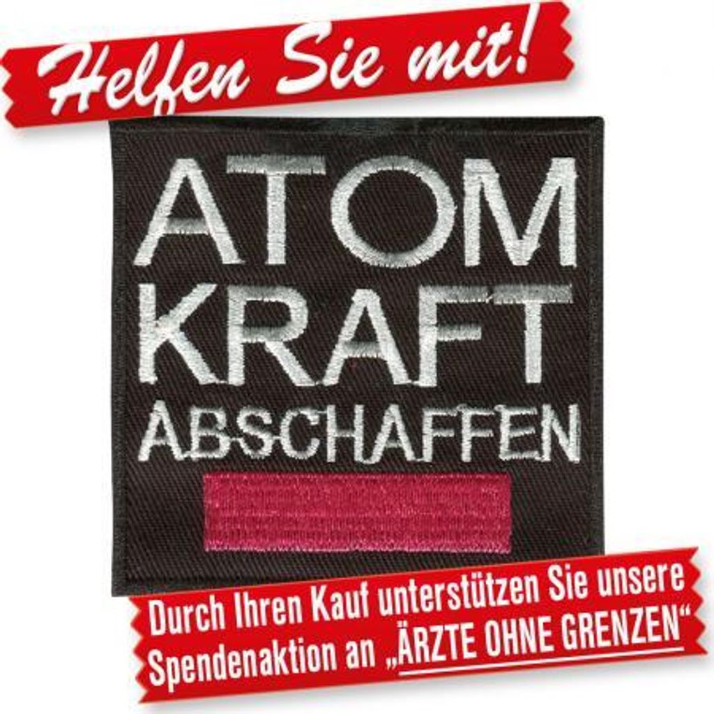 Aufnäher - Atomkraft abschaffen - 00021 - Gr. ca. 8 cm