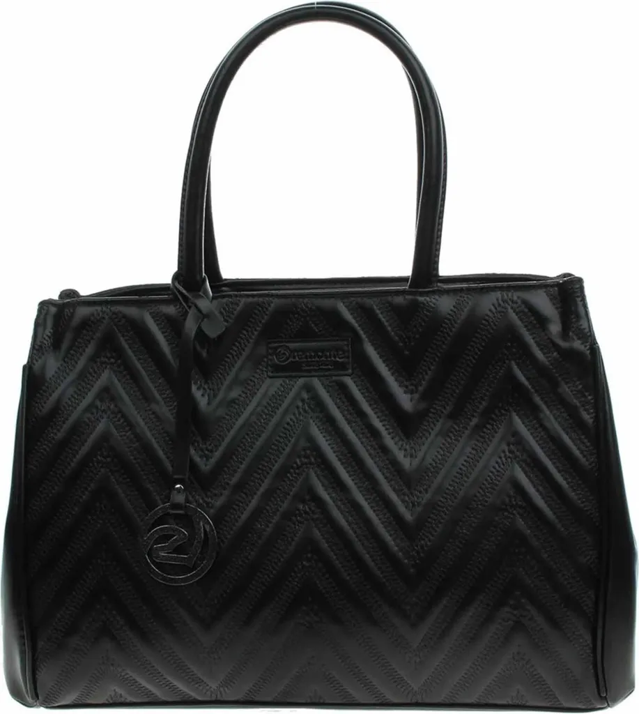 Grand sac cabas femme Remonte Q0724-00 noir et son étui de rangement