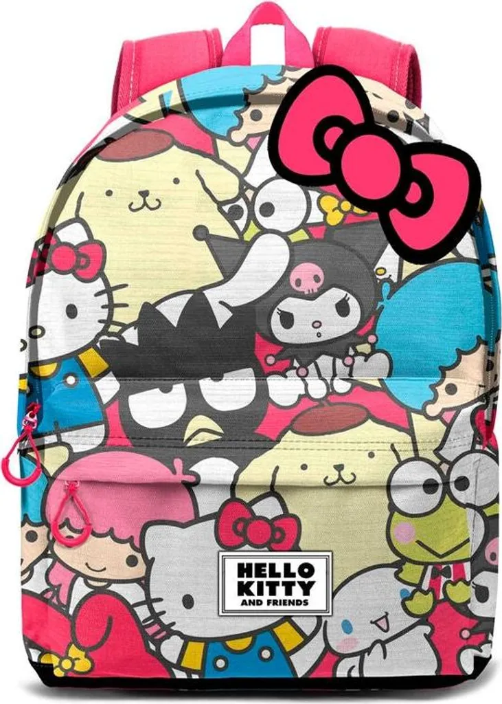 Sac à dos Hello Kitty 44 cm résistant avec bretelles confortables rose