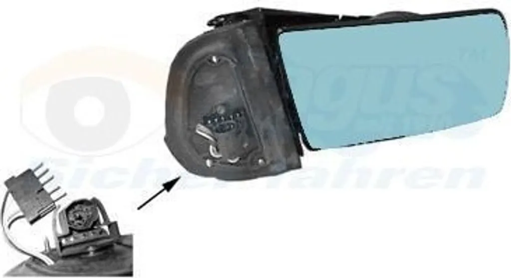 Rétroviseur droit asphérique et chauffant 3031854 VAN WEZEL électrique