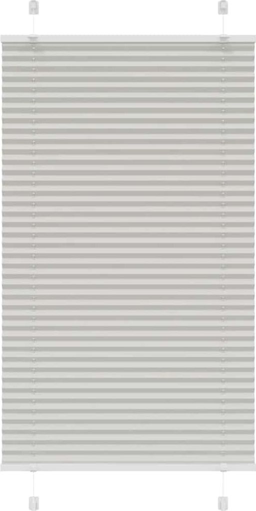 Maison Exclusive - Plissee Hellgrau 70x150 cm Stoffbreite 69,4 cm Polyester