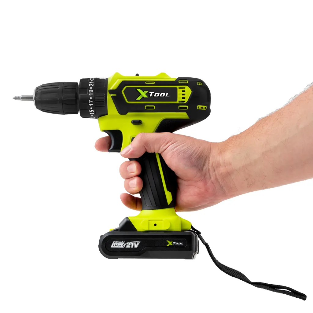 Perceuse-visseuse à percussion sans fil 21V XTool Kit avec 2 batteries - 5
