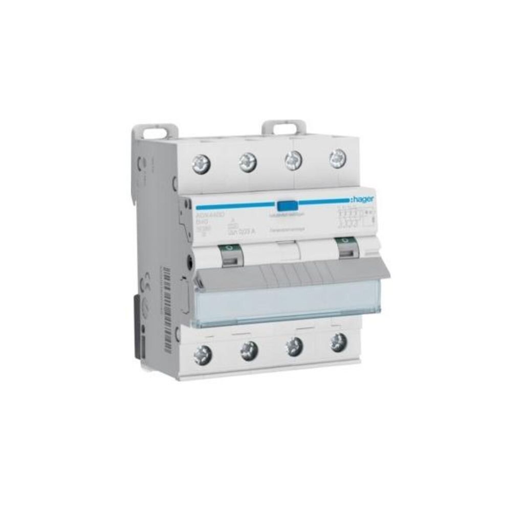 Hager Fehlerstrom-Leitungsschutzschalter 4P10kA B-40A 30mA A Typ ADX440D