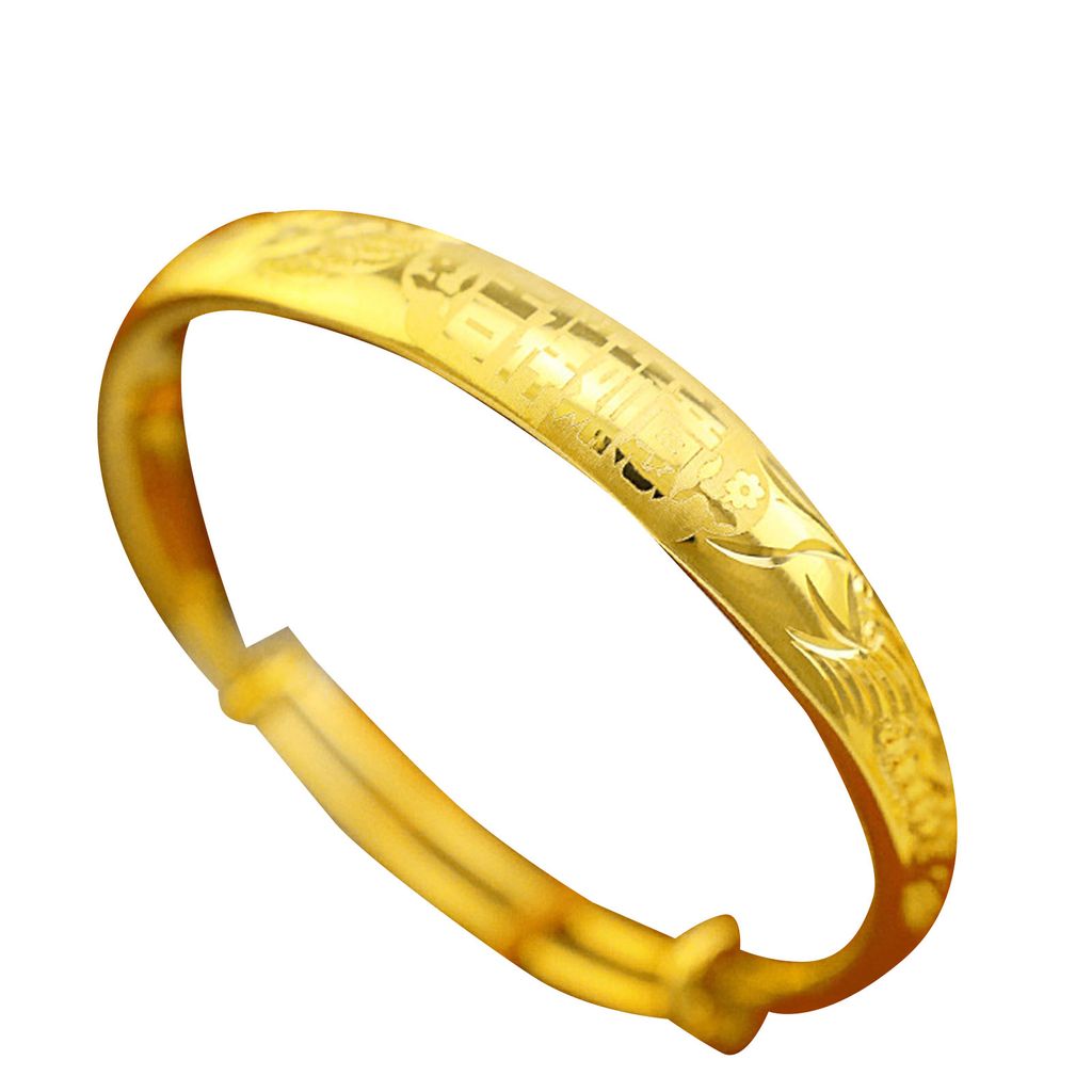 Charm-Armband, exquisiter, lichtbeständiger, verstellbarer Armreif in goldener Farbe für die Hochzeit-2