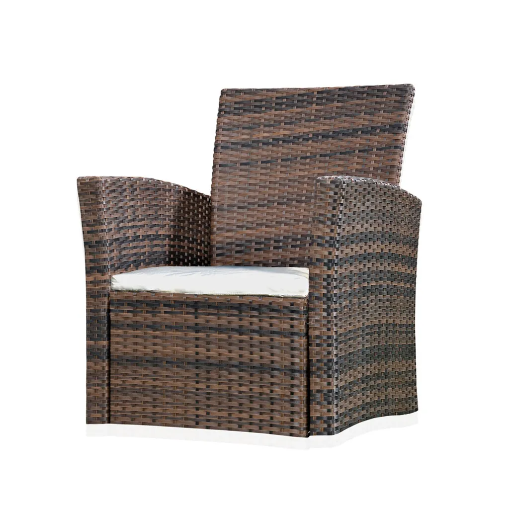 Fauteuil de détente jardin inclinable en polyrotin - Idéal Balcon/Terrasse