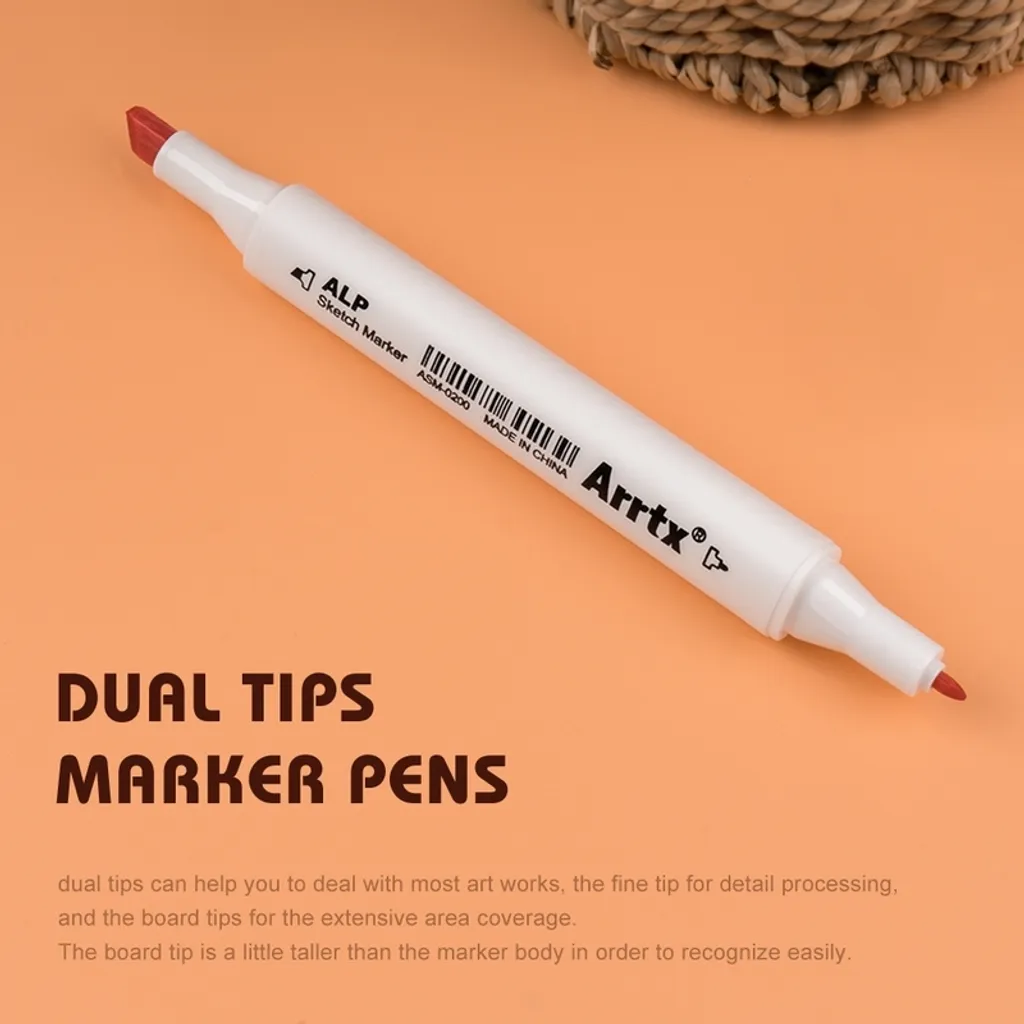 Marqueurs Arrtx Pastel Fine & Chisel double pointe encre alcool x40 - 8