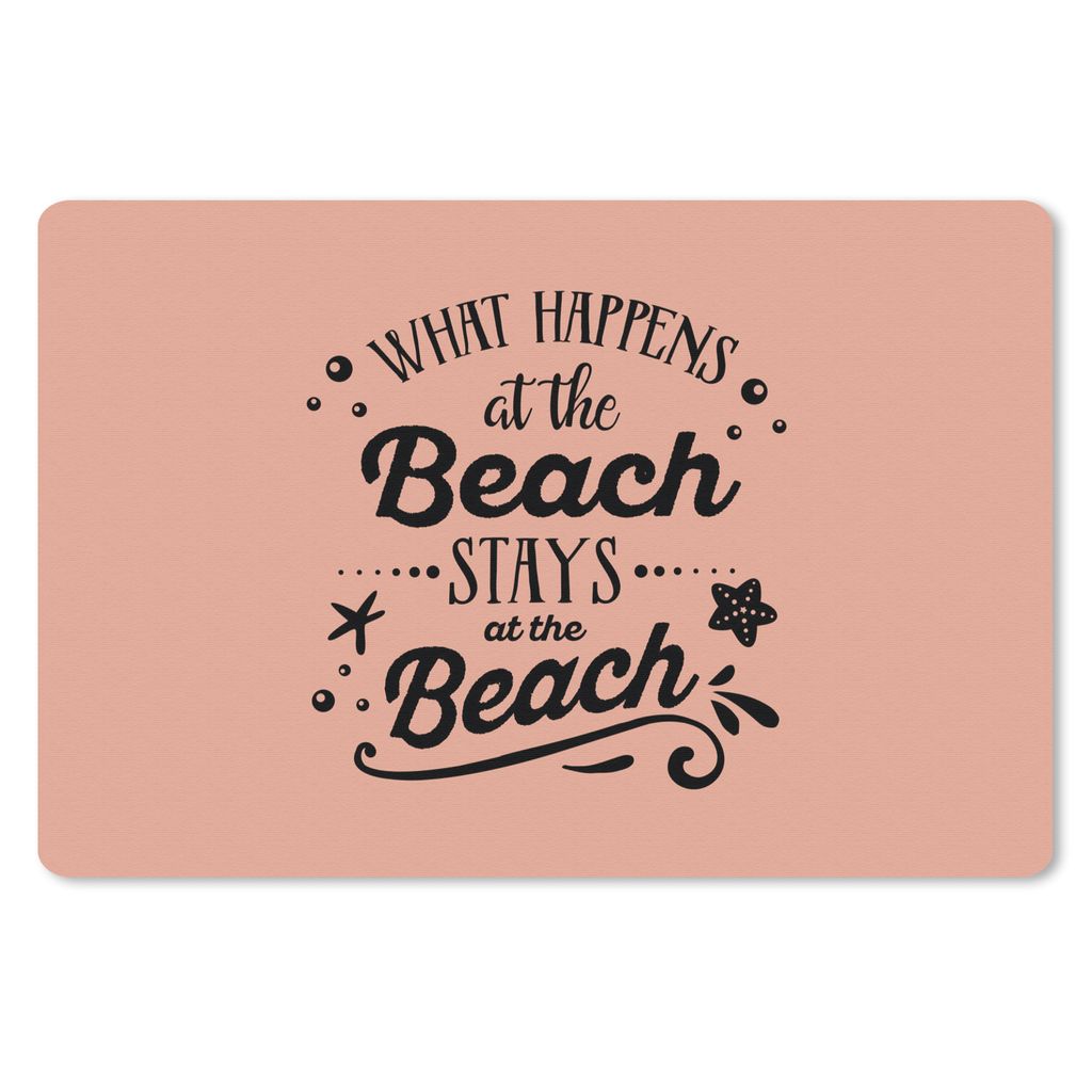 MuchoWow Schreibtischunterlage Sommer - Zitate - Seestern 60x40 cm - XXL Mauspad - Großes Mauspad