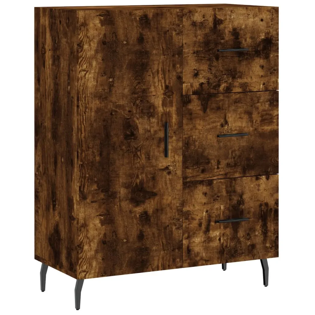 Credenza SYFAX 69,5x34x90 cm Rovere Fumo - Mobiletto Salvaspazio