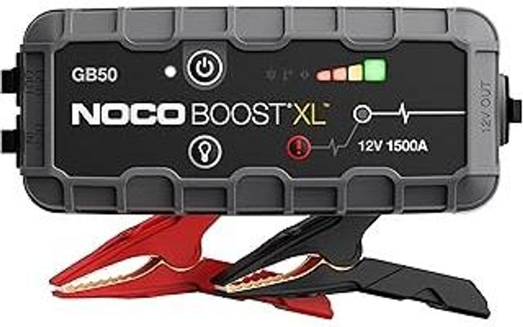NOCO Boost GB50: 1500A UltraSafe Starthilfe Powerbank – 12V Lithium-Starthilfegerät & Starterkabel – Tragbarer Booster für Benziner bis 7,0L ...