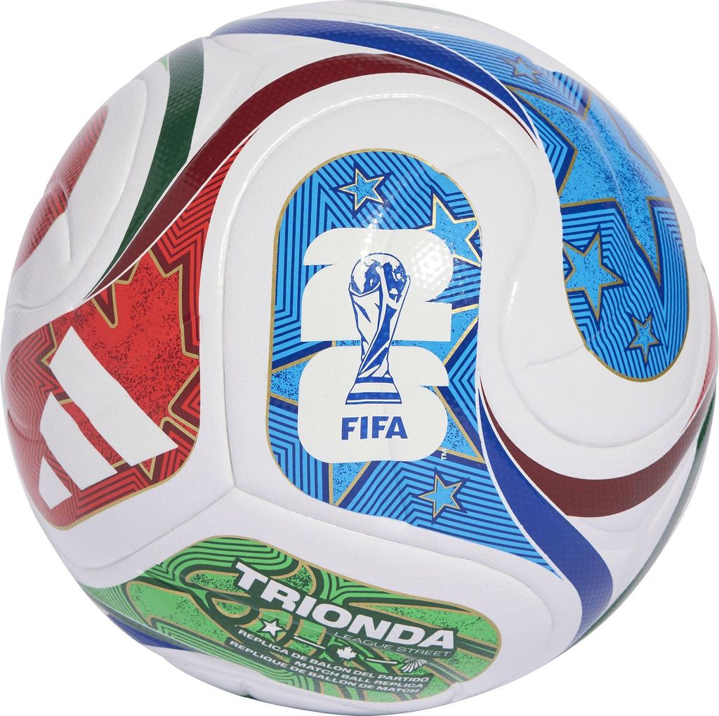 A close-up studio shot of a soccer ball.