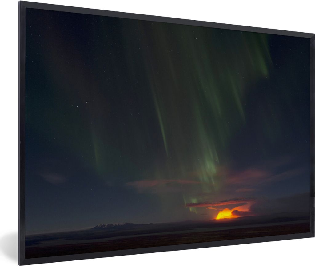 MuchoWow® MuchoWow® Gerahmtes Poster Nordlichter - Produktbild 