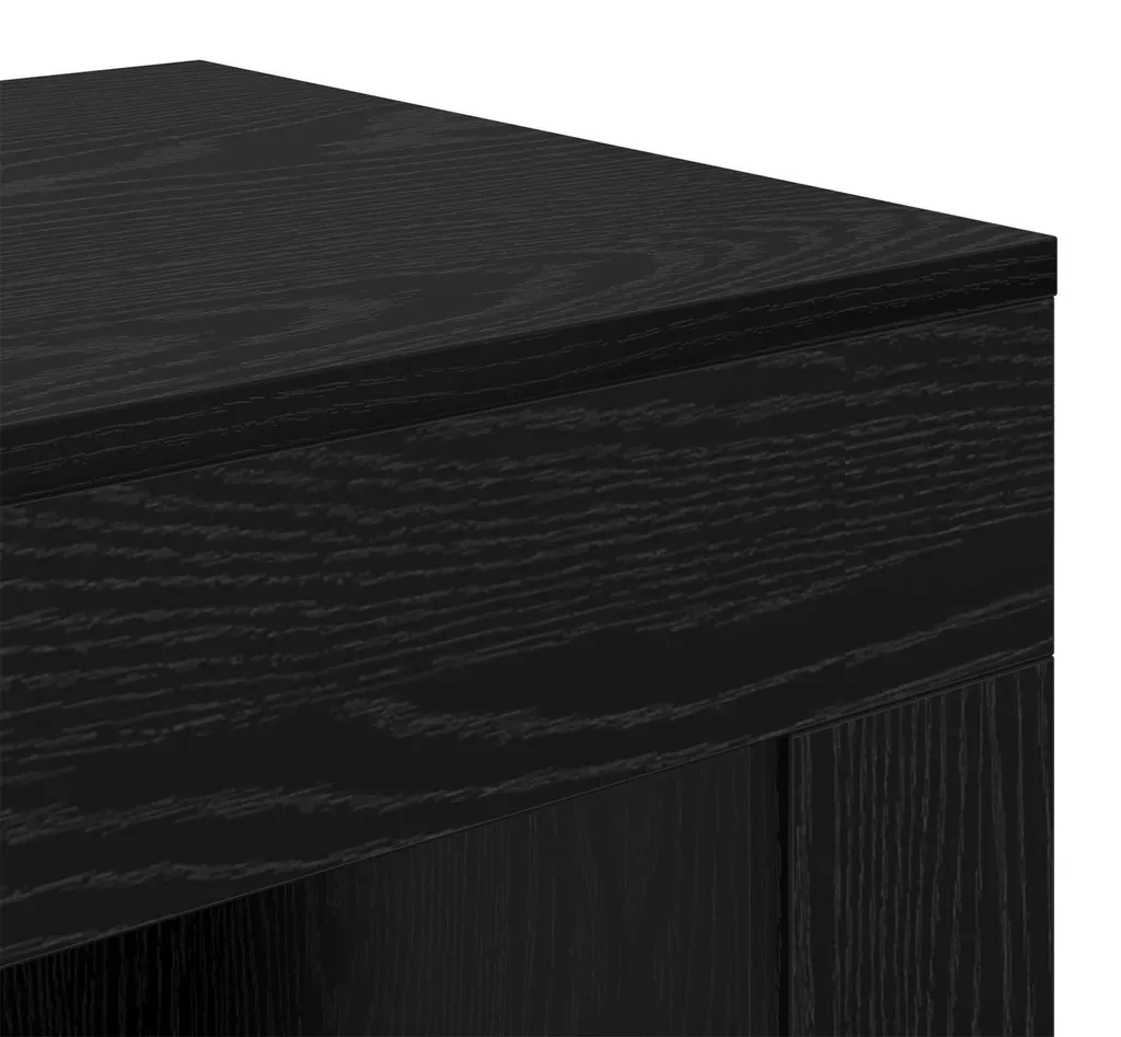 Table d'appoint compacte en chêne noir 60x40 cm, meuble robuste vidaXL - 6